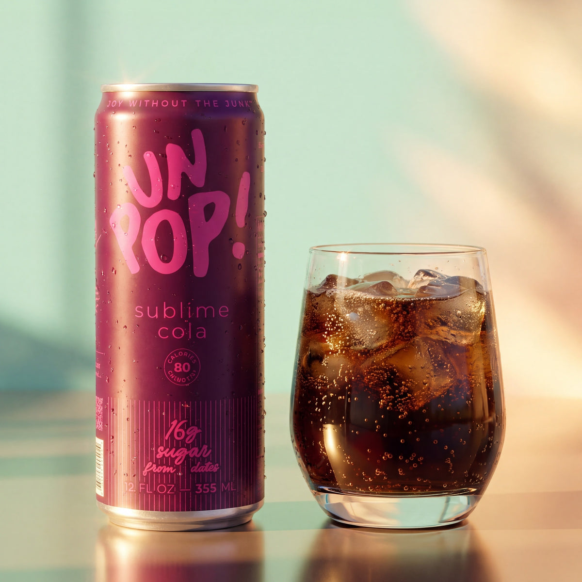 unPop! Sublime Cola 12oz | All-natural soda, sweetened with dates